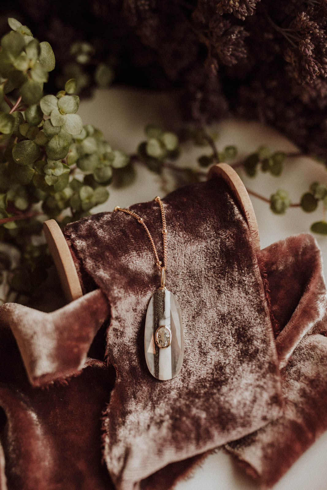 Blue Lace Agate Necklace