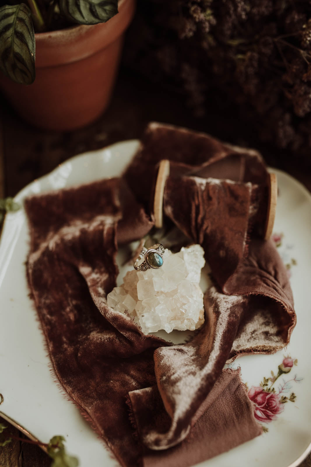 Small Labradorite Ring - Sterling Silver PBM26