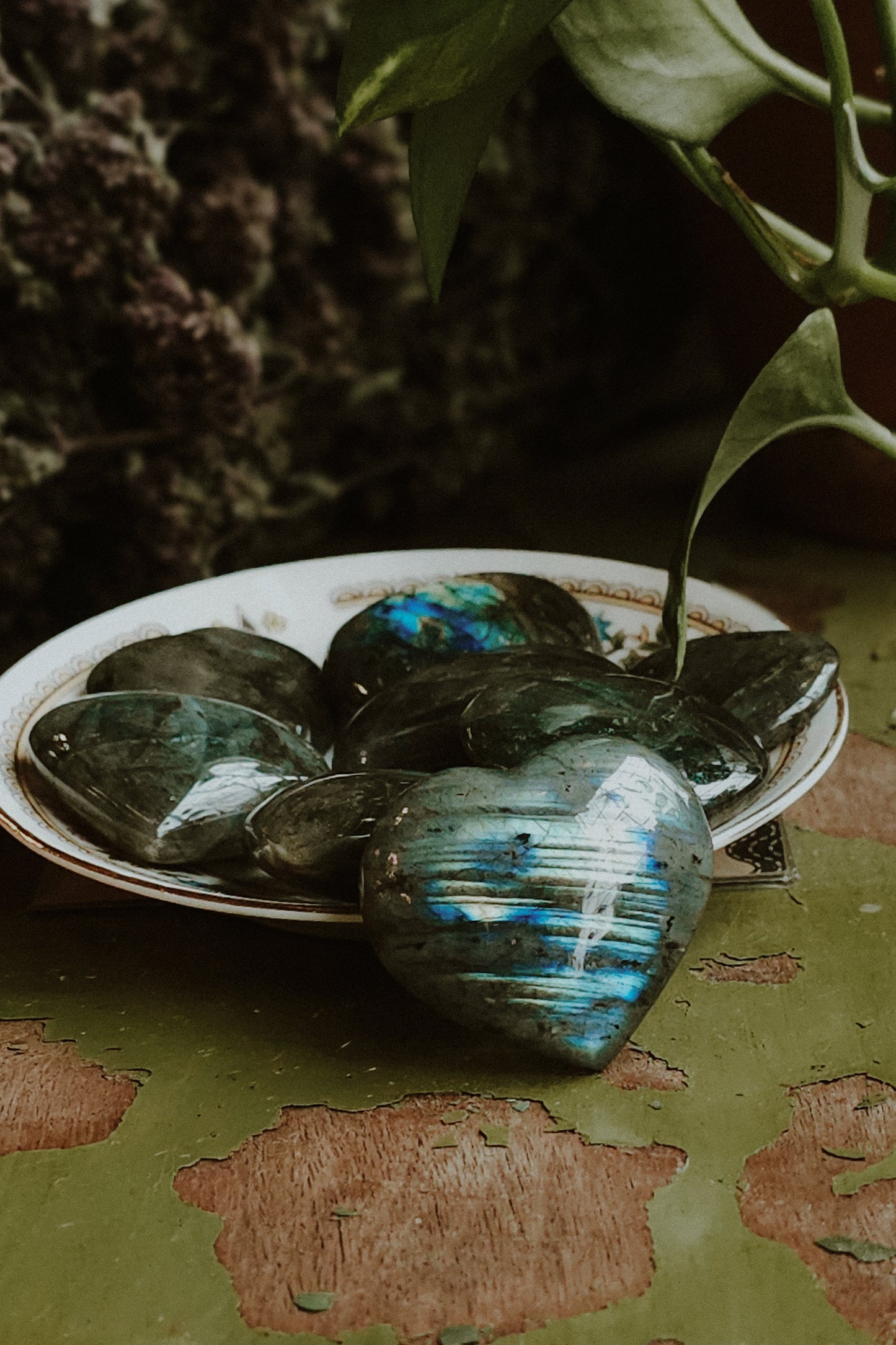 Labradorite Mini Heart