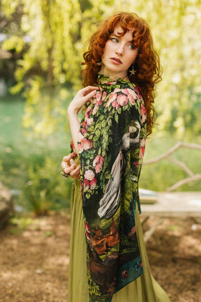 The Daydreamer Scarf with Sleeping Beauty