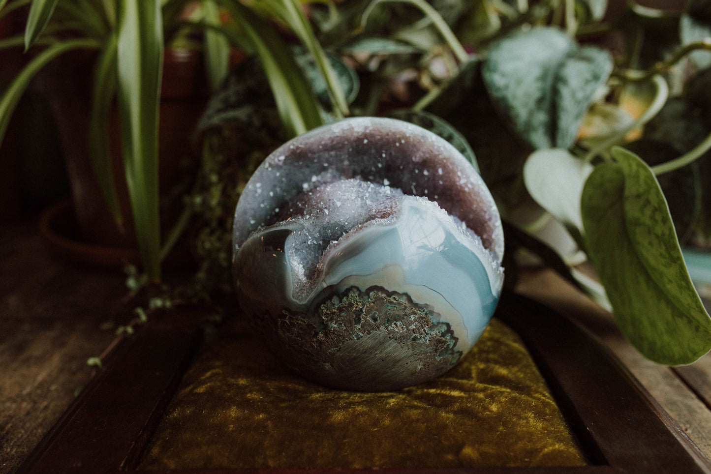 Amethyst Druzy Sphere