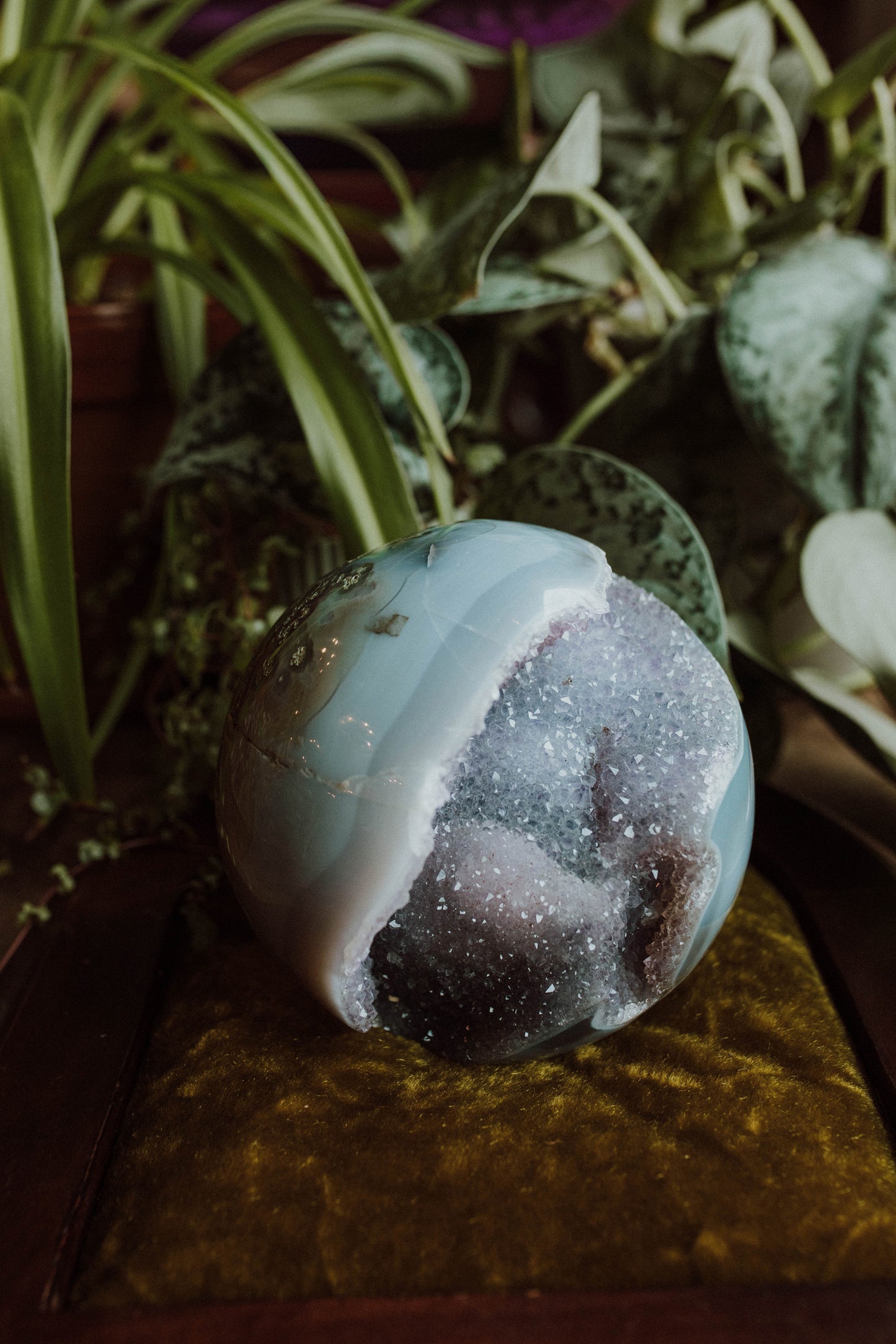 Amethyst Druzy Sphere
