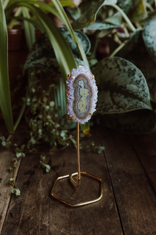 Amethyst Stalactite on Stand