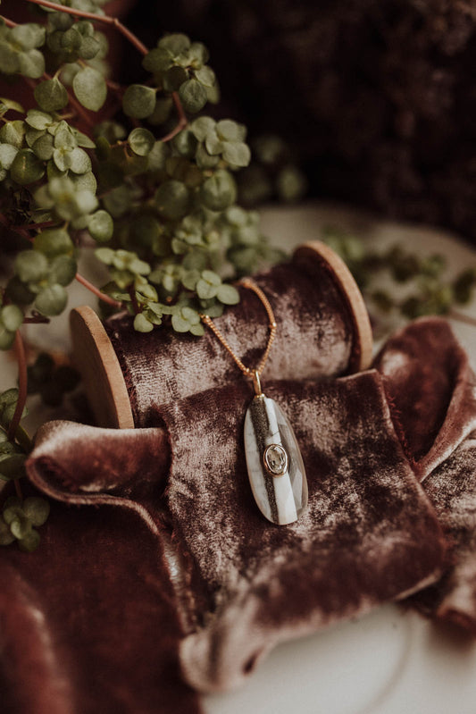 Blue Lace Agate Necklace