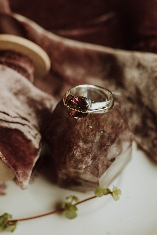 Bridge On The Lake Cranberry Quartz Ring