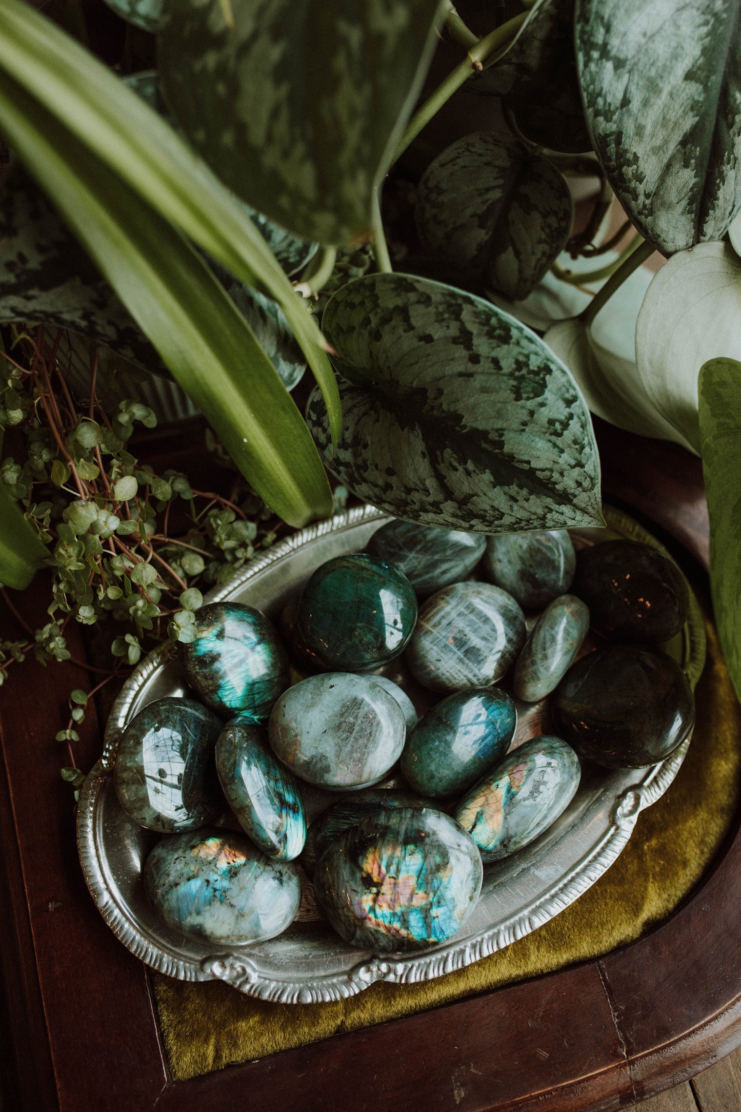 Labradorite Palm Stone