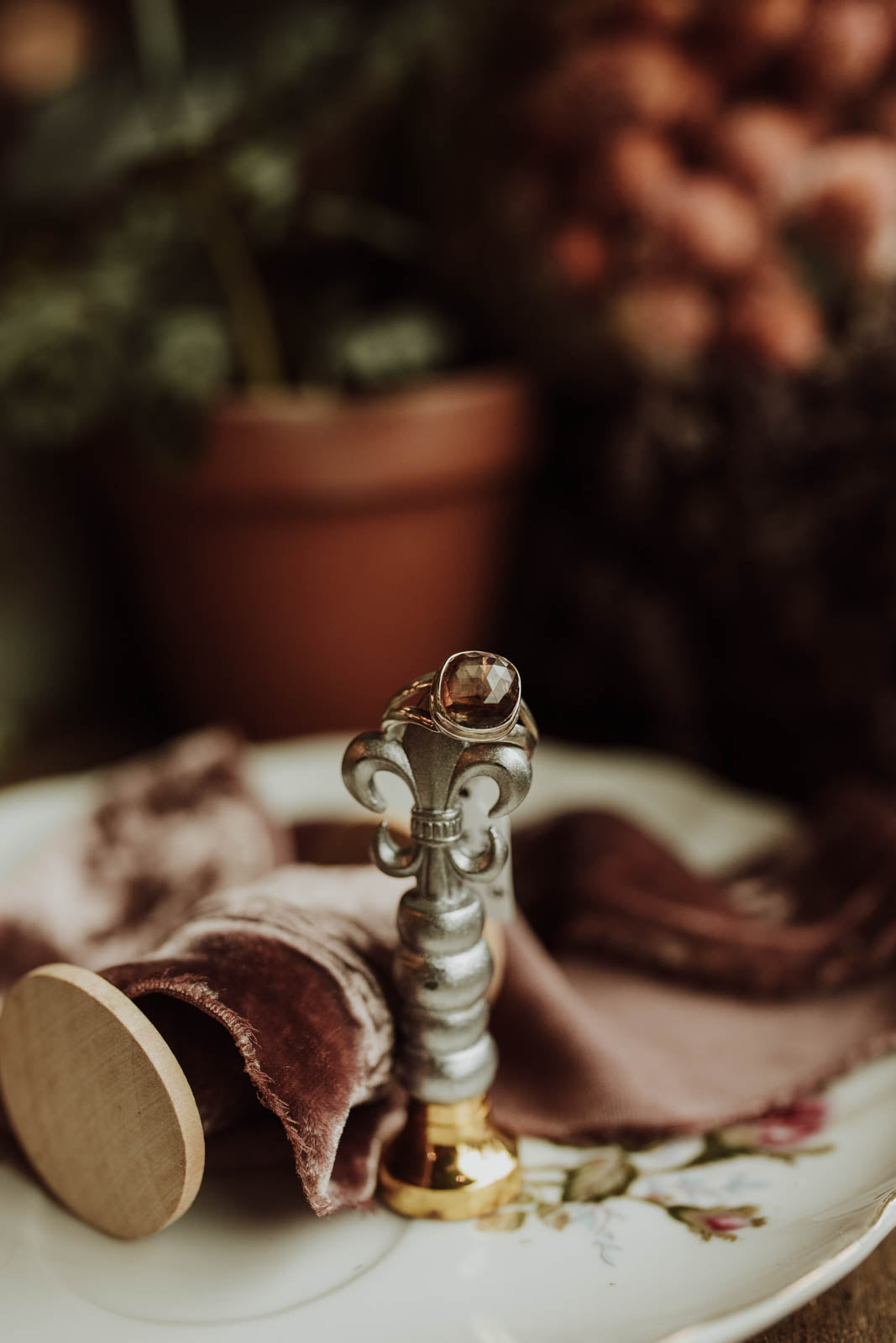Andalusite Moon Ring - Sterling Silver PBM26