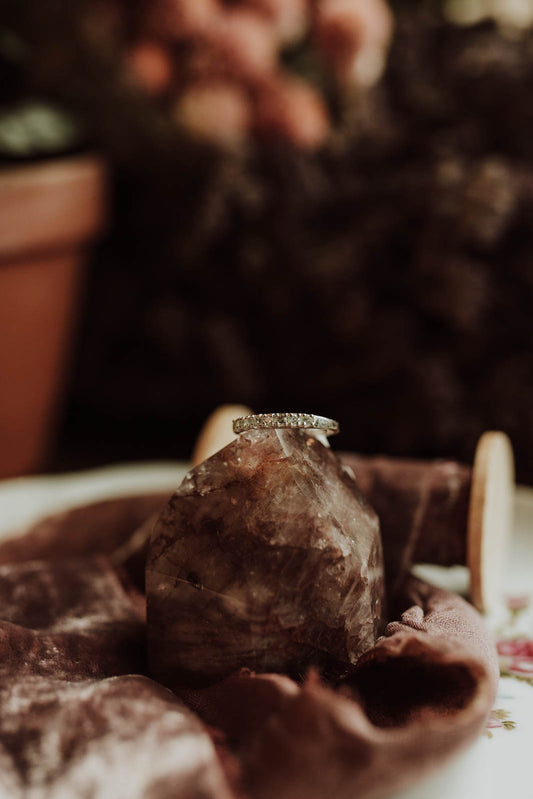 Blue Topaz Channel Ring - Sterling Silver PBM26