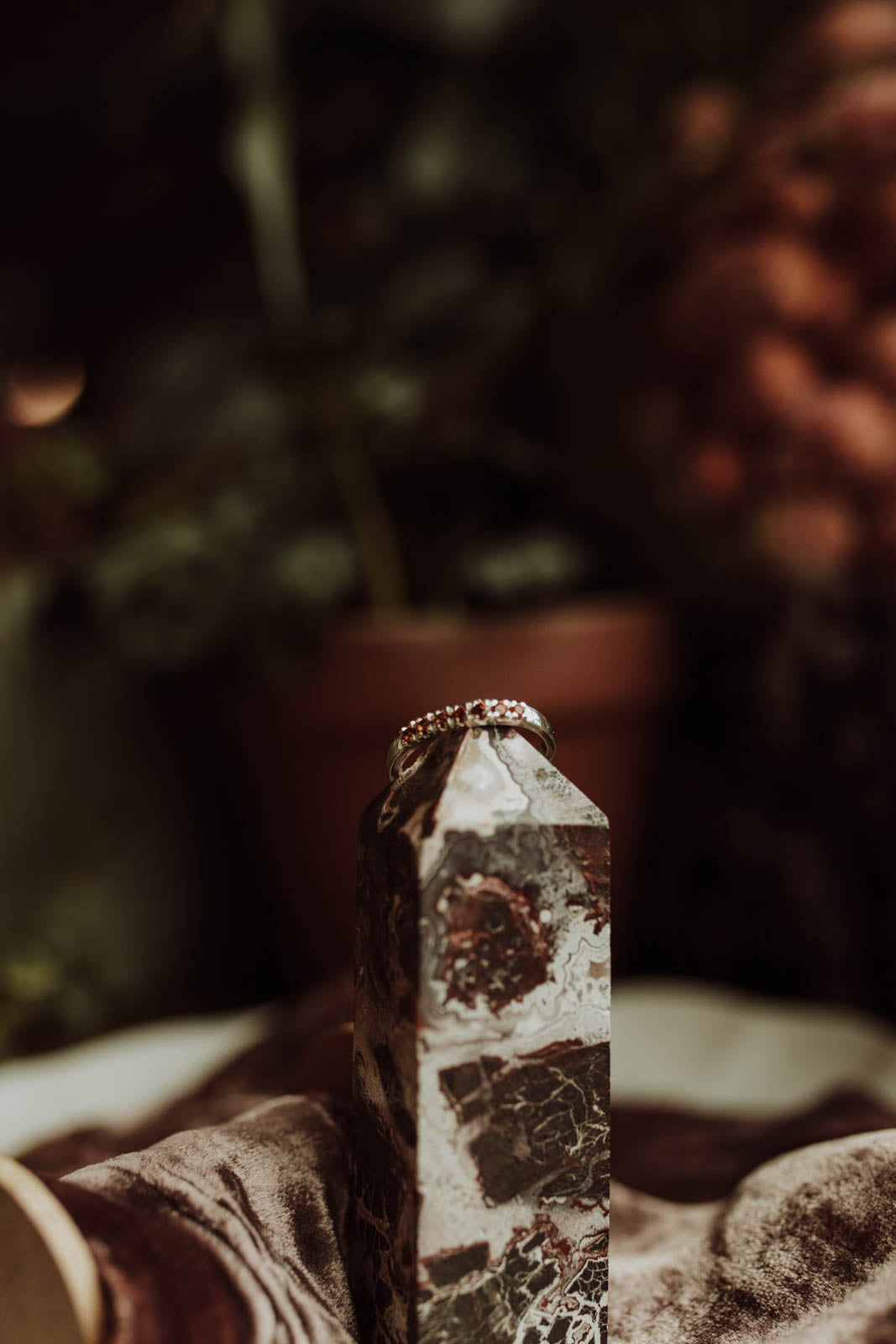 Citrine Band Ring - Sterling Silver PBM26