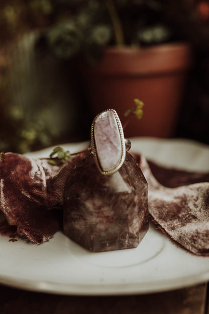 Kunzite Ring - Sterling Silver PBM26