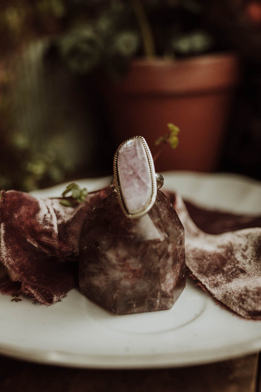 Kunzite Ring - Sterling Silver PBM26