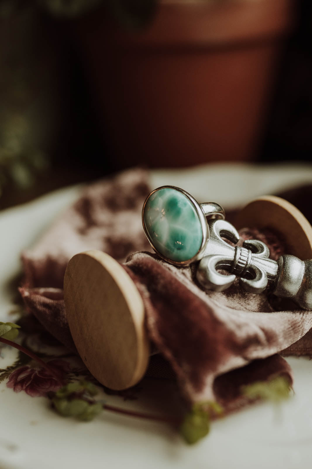Larimar Ring - Sterling Silver PBM26