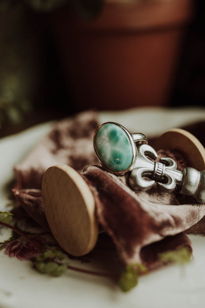 Larimar Ring - Sterling Silver PBM26
