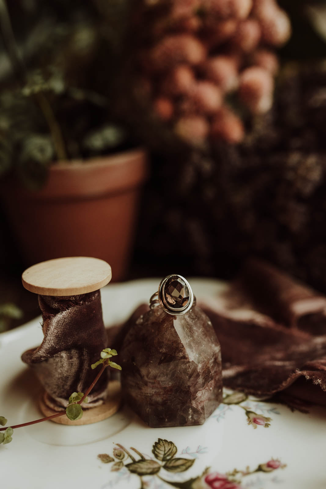 Smoky Quartz Ring - Sterling Silver PBM26
