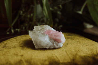 Pink Tourmaline in Quartz