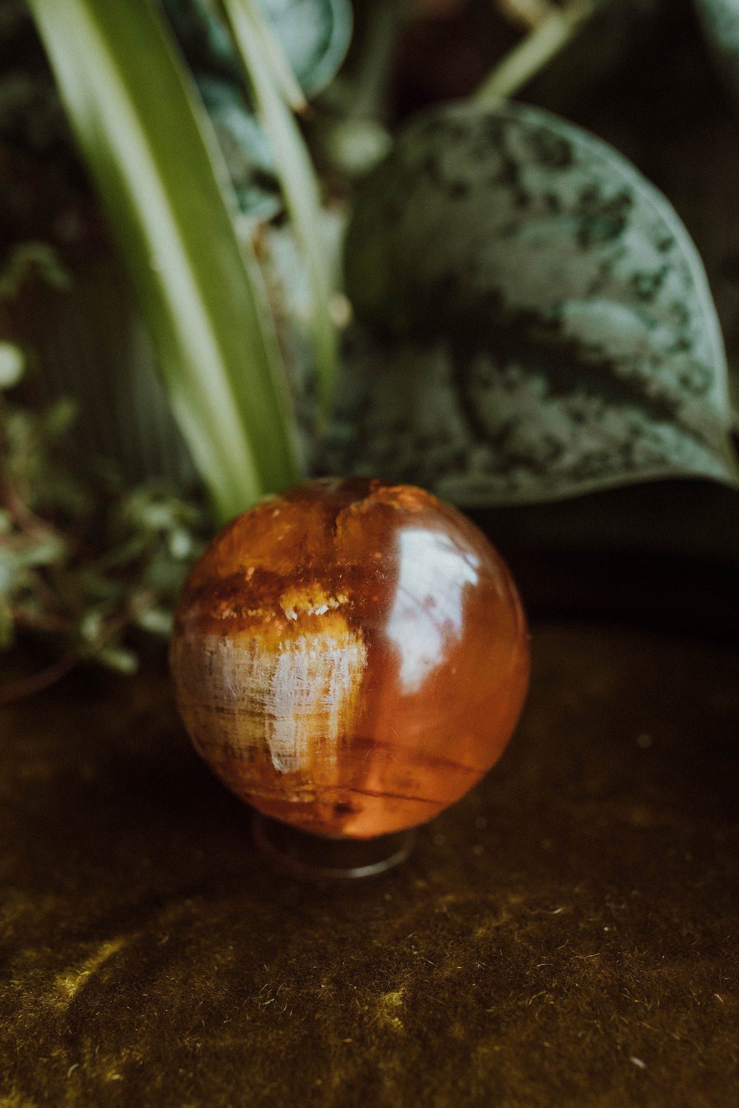 Yellow Fluorite Sphere