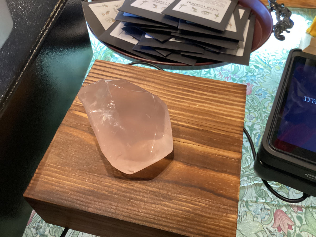 Girasol rose quartz freeform