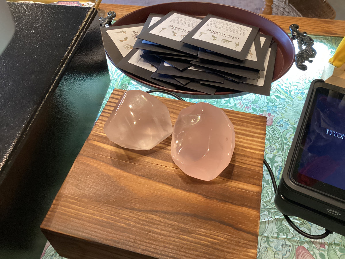 Girasol rose quartz freeform
