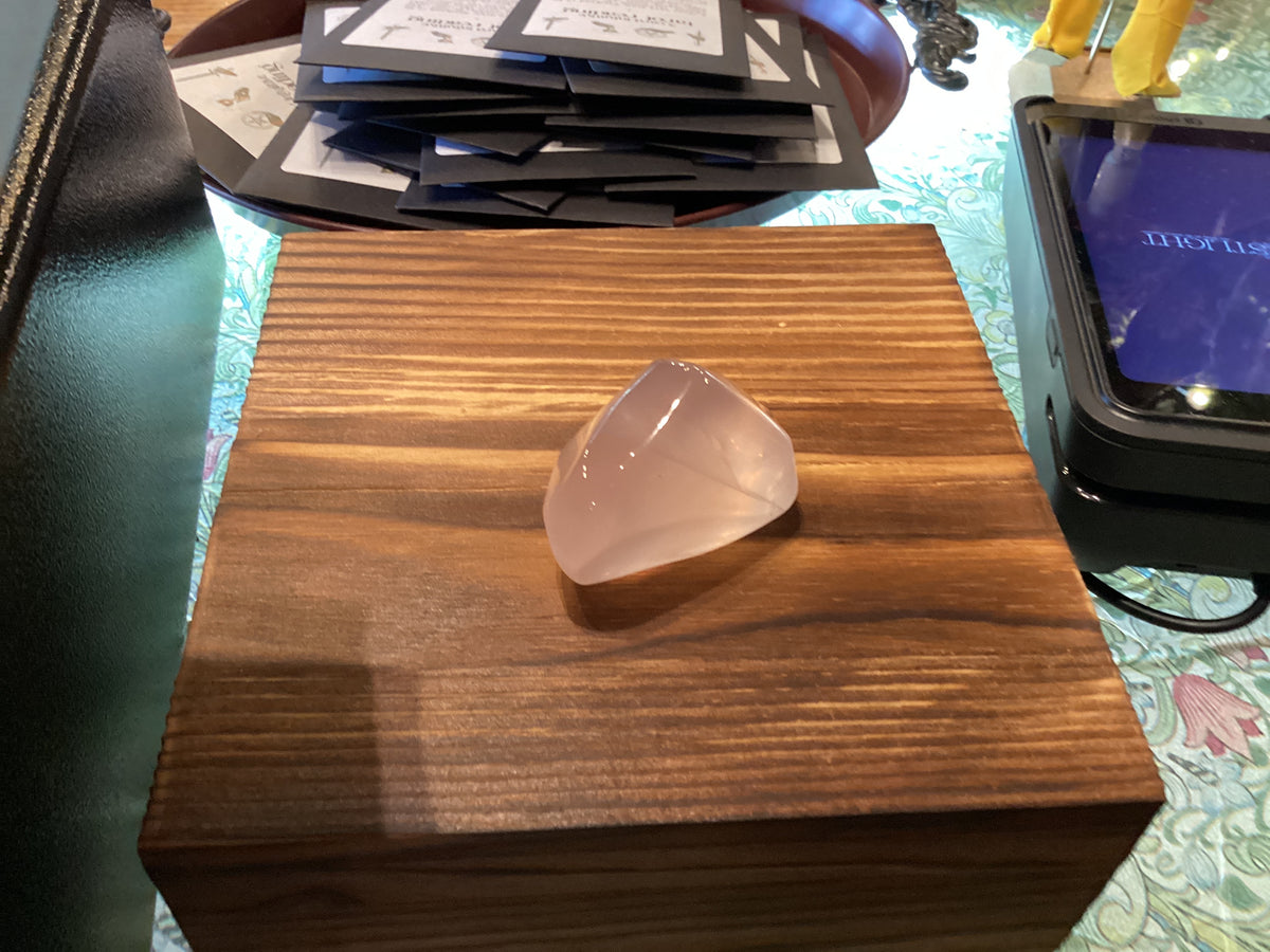 Girasol rose quartz freeform
